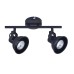 VK LEADING LIGHT VK/03106CE/2/B AINA 2 x GU10 BLACK ADJUSTABLE SPOT LAMP
