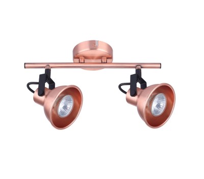 VK LEADING LIGHT VK/03106CE/2/COP AINA 2 x GU10 COPPER ADJUSTABLE SPOT LAMP