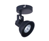 VK LEADING LIGHT VK/03106CE/B AINA 1 x GU10 BLACK ADJUSTABLE SPOT LAMP