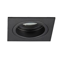 Луна за вграждане VK LEADING LIGHT VK/03114G/B KOUL BLACK 1 x GU10 SQUARE RECESSED DOWNLIGHT
