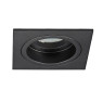 VK LEADING LIGHT VK/03114G/B KOUL BLACK 1 x GU10 SQUARE RECESSED DOWNLIGHT