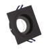 VK LEADING LIGHT VK/03114G/B KOUL BLACK 1 x GU10 SQUARE RECESSED DOWNLIGHT