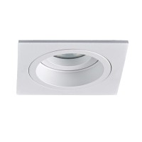 VK LEADING LIGHT VK/03114G/W KOUL WHITE 1 x GU10 SQUARE RECESSED DOWNLIGHT