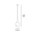 Пендел VK LEADING LIGHT VK/03117PE/15/GL LUC 1 x E27 WHITE PENDANT LAMP