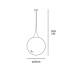 Пендел VK LEADING LIGHT VK/03117PE/30/GL LUC 1 x E27 WHITE PENDANT LAMP