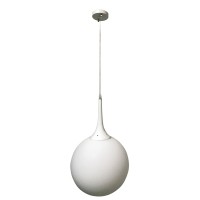 VK LEADING LIGHT VK/03117PE/30/GL LUC 1 x E27 WHITE PENDANT LAMP
