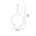Пендел VK LEADING LIGHT VK/03117PE/40/GL LUC 1 x E27 WHITE PENDANT LAMP