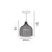 Пендел VK LEADING LIGHT VK/03123/PE/35/BMB ELIZ  1 x Е27 BAMBOO PENDANT LAMP
