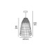 Пендел VK LEADING LIGHT VK/03125/PE/35 JAN 1 x Е27 BAMBOO PENDANT LAMP