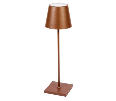 LED градинска настолна лампа VK LEADING LIGHT VK/03141/RB/W NOG-MOS 2,2W 3000K IP54 RUSTY BROWN OUTDOOR PORTABLE TABLE LAMP