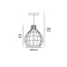 Пендел VK LEADING LIGHT VK/03146PE/35 FAY  1 x Е27 RATTAN LIGHT BROWN PENDANT LAMP