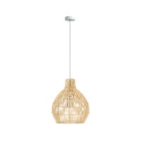 VK LEADING LIGHT VK/03146PE/35 FAY  1 x Е27 RATTAN LIGHT BROWN PENDANT LAMP