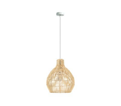 Пендел VK LEADING LIGHT VK/03146PE/35 FAY  1 x Е27 RATTAN LIGHT BROWN PENDANT LAMP