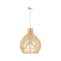 Пендел VK LEADING LIGHT VK/03146PE/60 FAY  1 x Е27 RATTAN LIGHT BROWN PENDANT LAMP