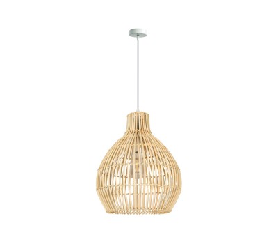 Пендел VK LEADING LIGHT VK/03146PE/60 FAY  1 x Е27 RATTAN LIGHT BROWN PENDANT LAMP