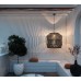 Пендел VK LEADING LIGHT VK/03147PE/78 LIS  1 x Е27 PC RATTAN BLACK PENDANT LAMP
