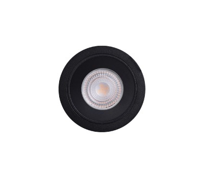 VK LEADING LIGHT VK/03299G/B IKON BLACK 1 x GU10 RECESSED ROUND DOWNLIGHT