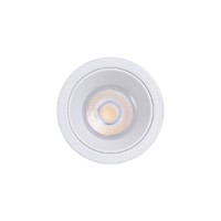 VK LEADING LIGHT VK/03299G/W IKON WHITE 1 x GU10 RECESSED ROUND DOWNLIGHT