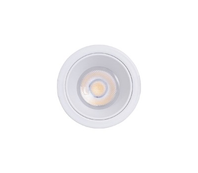 VK LEADING LIGHT VK/03299G/W IKON WHITE 1 x GU10 RECESSED ROUND DOWNLIGHT