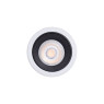 VK LEADING LIGHT VK/03299G/WB IKON WHITE AND BLACK 1 x GU10 RECESSED ROUND DOWNLIGHT