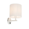 Аплик VK LEADING LIGHT VK/03312/WA/WW WALLY 1 x E27 WHITE WALL LAMP WITH SWITCH