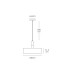 VK LEADING LIGHT VK/03349/PE/WW/40 HALO 1 x E27 WALNUT WOOD PENDANT LAMP