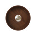 VK LEADING LIGHT VK/03349/WA/WW/40 HALO 1 x E27 WALNUT WOOD WALL LAMP