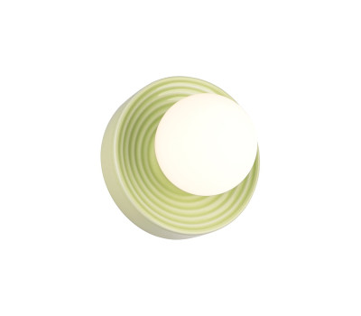 VK LEADING LIGHT VK/03351/WA/GR/16 TORI 1 x G9 GREEN/OPAL WALL LAMP