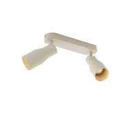 VK LEADING LIGHT VK/03354/CE/2/BG ILUMA 2 x GU10 BEIGE ADJUSTABLE SPOT LAMP