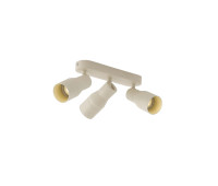 VK LEADING LIGHT VK/03354/CE/3/BG ILUMA 3 x GU10 BEIGE ADJUSTABLE SPOT LAMP