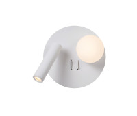 LED аплик с ключ VK LEADING LIGHT VK/03355/WA/W SOLE 1 x G9 + 3W 3000K LED WHITE WALL LAMP