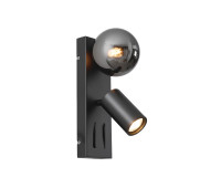 VK LEADING LIGHT VK/03356/WA/B NERO 1 x G9 + 1 x GU10 BLACK WALL LAMP VK LEADING LIGHT VK/03356/WA/B NERO 1 x G9 + 1 x GU10 BLACK WALL LAMP