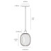 Пендел VK LEADING LIGHT VK/03362/PE/BS PERO 1 x G9 PENDANT LAMP