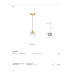 Пендел VK LEADING LIGHT VK/03363/PE/BS PERO 1 x G9 PENDANT LAMP