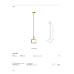VK LEADING LIGHT VK/03370/PE/BS NALA 1 x Е14 PENDANT LAMP
