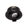 VK LEADING LIGHT VK/04126/B/C ORO BLACK 3W 4000K RECESSED ROUND DOWNLIGHT