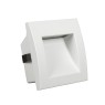 VK LEADING LIGHT VK/04138/W/W EDDA 1,5W 3000K IP54 WHITE SQUARE FACADE RECESSED LAMP