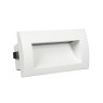 LED фасадна луна за вграждане в стена VK LEADING LIGHT VK/04139/W/W EDDA 2,8W 3000K IP54 WHITE RECTANGULAR FACADE RECESSED LAMP