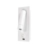 LED аплик за вграждане с USB изход VK LEADING LIGHT VK/04177/WA/W/W MILO 3W 3000K WHITE RECESSED WALL LAMP WITH USB CHARGER