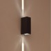 VK LEADING LIGHT VK/04179WA/B/W WINO 6W 2 x 2° 3000K IP54 BLACK FACADE WALL LAMP