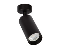 VK LEADING LIGHT VK/04194CE/B LOKE BLACK GU10 CYLINDER SPOT LAMP