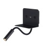LED аплик с USB изход VK LEADING LIGHT VK/04229/B/W JAK 3W + 6W 3000K BLACK WALL LAMP