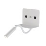 VK LEADING LIGHT VK/04229/W/W JAK 3W + 6W 3000K WHITE WALL LAMP
