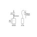 VK LEADING LIGHT VK/04232/B/W THEO 3W 3000K BLACK WALL LAMP USB CHARGER