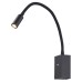 VK LEADING LIGHT VK/04232/B/W THEO 3W 3000K BLACK WALL LAMP USB CHARGER