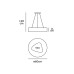 VK LEADING LIGHT VK/04242PE/W/W/60 CLOUD 50W 3000K WHITE PENDANT LAMP