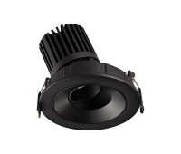 LED луна за вграждане VK LEADING LIGHT VK/04346/B/C PRESTO BLACK 12W 4000K RECESSED ADJUSTABLE DOWNLIGHT