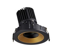 LED луна за вграждане VK LEADING LIGHT VK/04346/BGD/C PRESTO BLACK AND GOLD 12W 4000K RECESSED ADJUSTABLE DOWNLIGHT