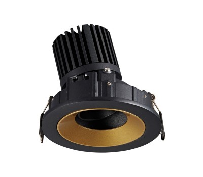 LED луна за вграждане VK LEADING LIGHT VK/04346/BGD/W PRESTO BLACK AND GOLD 11W 3000K RECESSED ADJUSTABLE DOWNLIGHT