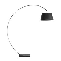 Лампион VK LEADING LIGHT VK/04385/B DIA 1 х Е27 BLACK MARBLE FLOOR LAMP